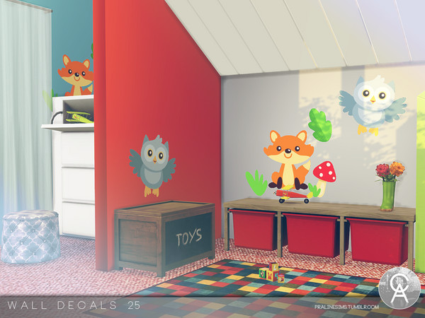 Sims 4 — Wall Decals 25 by Pralinesims — By Pralinesims