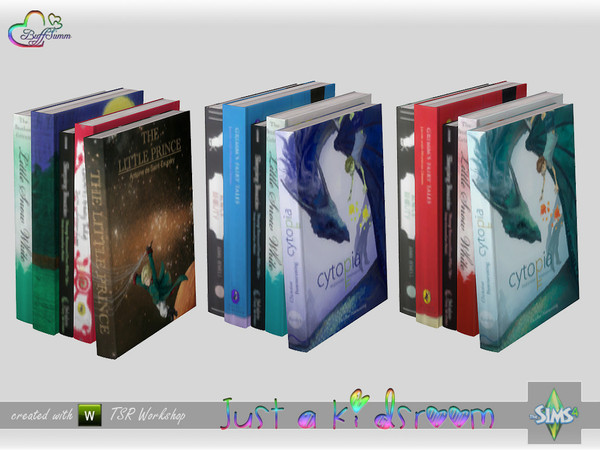 Sims 4 — Just A Kidsroom Deco - Books v2 by BuffSumm — Part of the *Just a Kidsroom* Set ***TSRAA***
