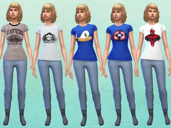 Sims 4 — Comics T-Shirts For Women And Men by Waynelp — Comics T-Shirts For Women And Men. Do Not Re-Upload On Other