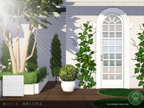 Sims 3 — White Bricks by Pralinesims — By Pralinesims 