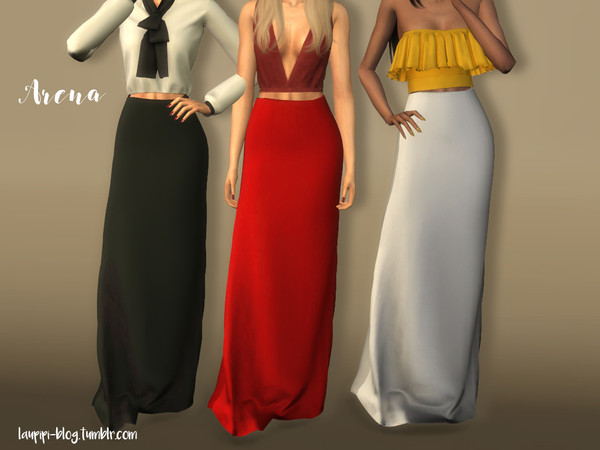 Sims 4 — Arena by laupipi2 — New skirt with new mesh 4 Swatches