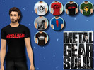 Sims 4 — Metal Gear Solid T-shirt. by moony_potatoe — - 7 swatches - allowed for random - credit to ea for the mesh !