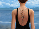 Sims 4 — Phoenix Tattoo by Licorne1710 — This is my first upload, so be indulgent please ! It is just a phoenix tattoo