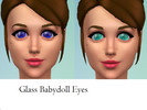 Sims 4 — Glass Babydoll Eyes by rainbow-bonobo — These glass babydoll eyes are textured from a glass marble and edited to
