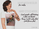 Sims 4 — Harry Styles Merch T-Shirts by zourrysims — Harry Styles T-Shirts Official Merch for your male sims!