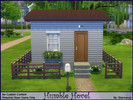 Sims 4 — Humble Hovel by Starmanut2 — A cheap starter! Just the bare essentials here. There's the drop down single