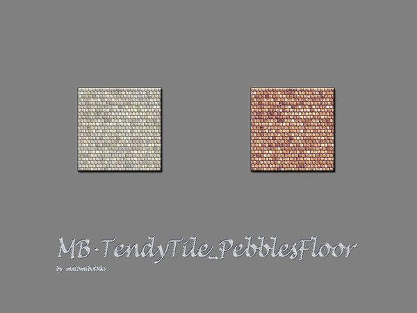 Sims 4 — MB-TrendyTile_PebblesFloor by matomibotaki — MB-TrendyTile_PebblesFloor, elegant tile pebbles floor combination,