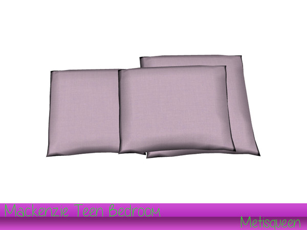 Sims 4 — Metisqueen MacKenziePillows by metisqueen2 — 3 decorative pillows for MacKenzie Bed.