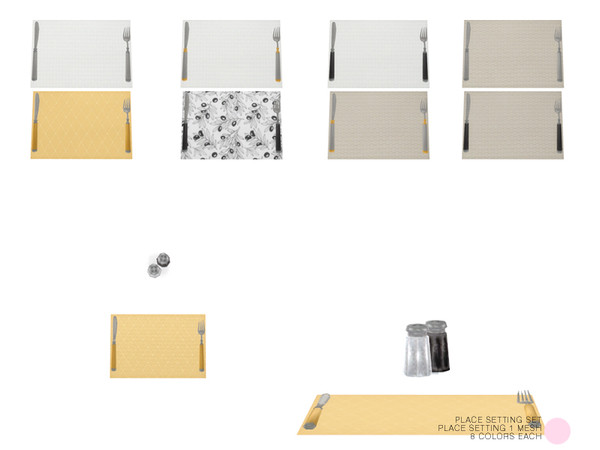 Sims 4 — Place Setting 1 Mesh by DOT — Place Setting 1 Mesh by DOT of The Sims Resource
