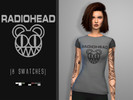 Sims 4 — Radiohead Shirt by zombie_potatoes — A Radiohead t-shirt for your sims. 