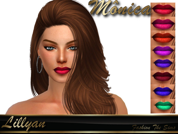 Sims 4 —  by LYLLYAN — Lipstick in 8 colors