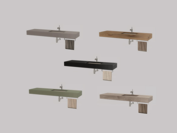 Sims 4 — Bathroom Gemini - Sink by ung999 — Bathroom Gemini - Sink Color Options : 5