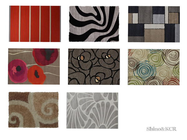 Sims 4 — Living NY - Rug by ShinoKCR — Modern Loft Furniture Scandinavian Style
