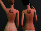Sims 4 — Radiohead Tattoos by Arpeggi — Radiohead Tattoos for legs, arms and back. Legs and arms comes in 4 different