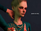 Sims 4 — Barra de Oro by Arpeggi — Gold earrings in 2 sizes.