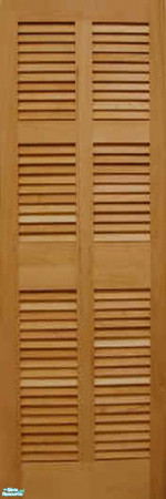 Sims 2 — Shutter Panel Set - Individual Item by lollipop6969 — Dark Pine Shutter