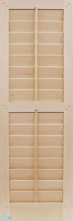 Sims 2 — Shutter Panel Set - Individual Item by lollipop6969 — Light Pine Shutter