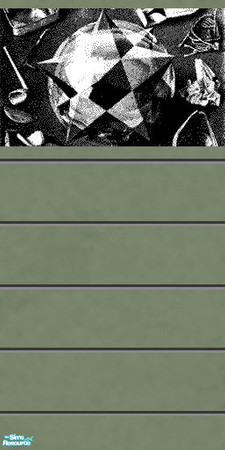 Sims 2 — DiY_Escher_Sage by Dialectically_yours — Dialectically_Yours brings MC Escher and etched stucco together to