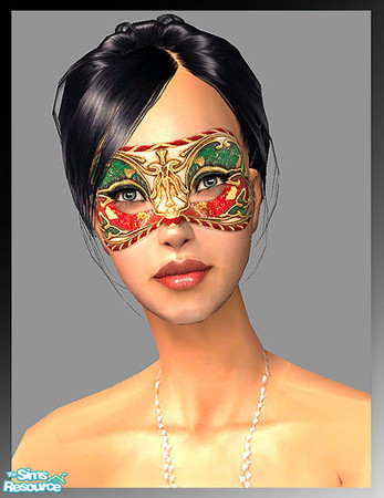 Sims 2 — Carnival Masks - Multicolored by confide — No mesh required.