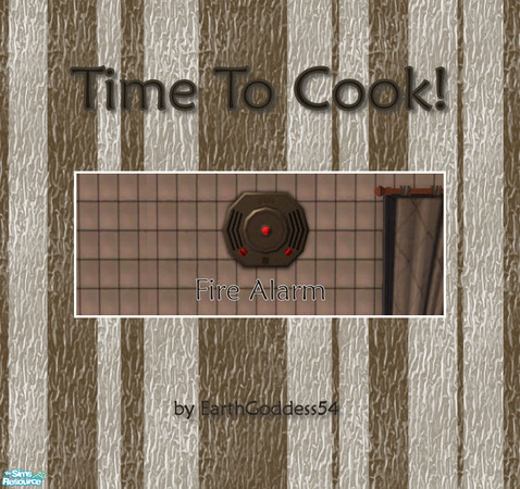 Sims 2 — Time to Cook! Kitchen - Smoke Alarm by EarthGoddess54 — Part of the Time to Cook! Kitchen set. Enjoy!