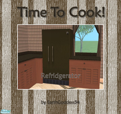 Sims 2 — Time to Cook! Kitchen - Refrigerator by EarthGoddess54 — Part of the Time to Cook! Kitchen set. Enjoy!