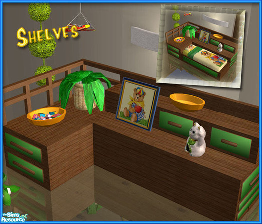 Sims 2 — S2S Turtle Childroom - Shelves by sims2sisters — 