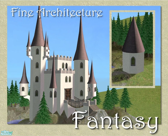 Sims 2 — Cone Spire (3 tile) by Cyclonesue — A rooftop spire. Find this under 'decorative/miscellaneous' in the game.