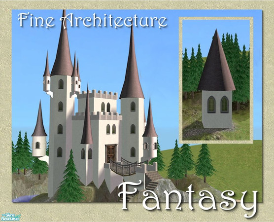 Sims 2 — Cone Spire (2 tile) by Cyclonesue — A rooftop spire. Find this under 'decorative/miscellaneous' in the game.