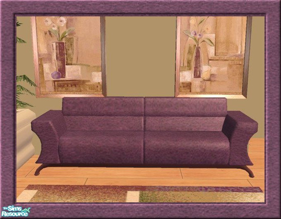 Sims 2 — Purple Candy  Sofa in Purple Leather by jeni — Purple leather for your Candy Coated Sofa. Recommended items are