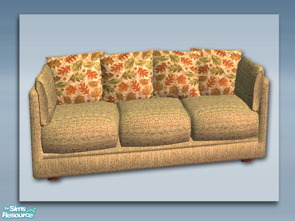 Sims 2 — Flare Suites - Sofa Leaves by Shakeshaft — Part of a set of 5 recolours of the 3 Piece Suite from my Flare Set,
