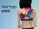 Sims 4 — Tattoo #185 by Satas — Tattoo on her back . for women only. from young to elder.