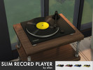 Sims 4 — Slim Record Player / Turntable by Ellendesign — This Record Player is simplistic and modern. Plays every single