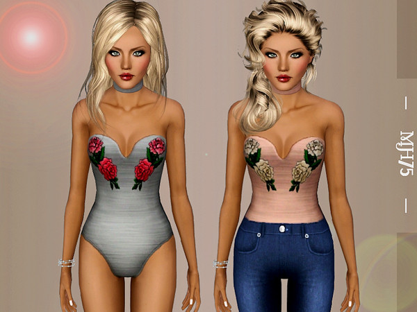 Sims 3 — S3 Felicity Bodysuit/Top  [Requested] by Margeh-75 — -sims 3 version of my Felicity Bodysuit top i made for sims