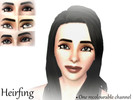 Sims 3 — Feathered Eyeliner / Mascara - Heirfing by Heirfing — Feathered eyeliner/mascara for your sims, works well with
