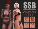 Sims 4 — Kehlani Tattoo by SavageSimBaby — This tattoo is inspired by Kehlani the artist, it comes in 2 shades, and also
