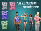 Sims 4 — Crop-Top for Women - Perfect Patio needed by TheRomanian — EA Mesh Recolor PERFECT PATIO pack is required