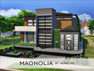 Sims 4 — Magnolia - NO CC by alvelip — This is Magnolia! A charming home for a familly of four sims! Built on a 30x20 lot