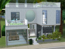 Sims 3 — Relisque by Celophan3 — Futuristic garden home. 1 Bedroom, 1 Bath. Basement pool/bar entertainment space. 