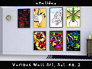 Sims 3 — [anatidae] Animal Wall Art 2 by anatidae — Some more of my artwork converted into some vibrant Sims 3 paintings