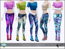 Sims 4 — Galaxy Leggins by SimGirlNextDoor — I love to use these to create stylish workout outfits :) Basegame