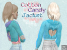 Sims 4 — Cotton Candy Jacket by CottonCandyHeart2 — Cotton Candy Jacket with heart-shaped cutout 4 Colors Teen to Elder