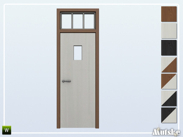 Sims 4 — Bari Door Glass A 1x1 by Mutske — This Door is part of the Bari Constructionset. Made by Mutske@TSR. 