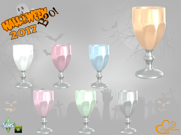 Sims 4 — Halloween 2017 Wineglas by BuffSumm — Part of the *Halloween 2017* Set ***TSRAA***