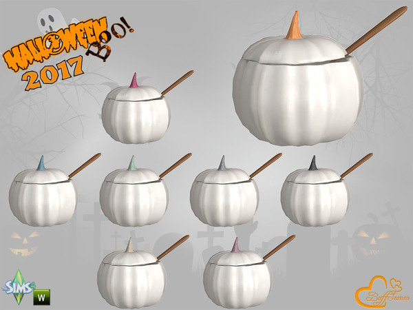 Sims 4 — Halloween 2017 Small Bowl by BuffSumm — Part of the *Halloween 2017* Set ***TSRAA***