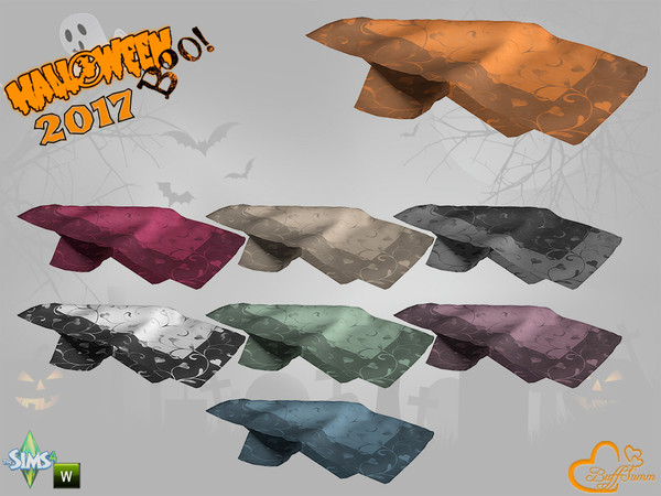 Sims 4 — Halloween 2017 Napkin v2 by BuffSumm — Part of the *Halloween 2017* Set ***TSRAA***
