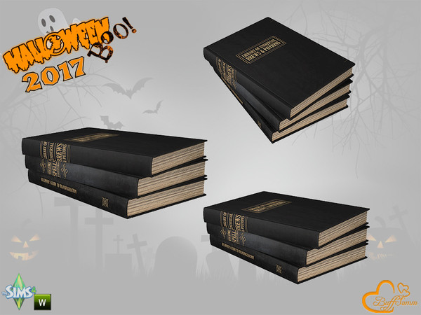 Sims 4 — Halloween 2017 Books by BuffSumm — Part of the *Halloween 2017* Set ***TSRAA***