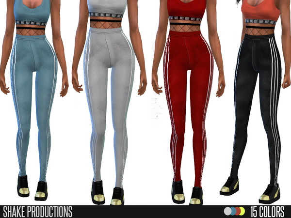 Sims 4 — ShakeProductions 74-2 by ShakeProductions — Sportswear 15 Colors Top Handpainted