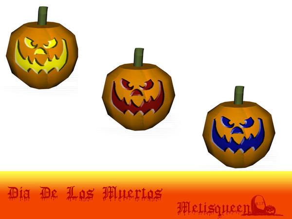 Sims 4 — Metisqueen DiaDeLosMuertosPumpkins by metisqueen2 — Everyone loves pumpkin carving. Add your touch of halloween