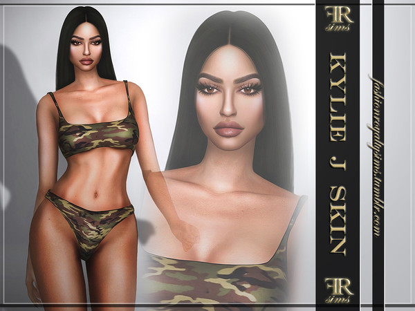 Sims 4 — Kylie J SKIN by FashionRoyaltySims — Standalone Custom thumbnail Female only 8 color tones HQ texture