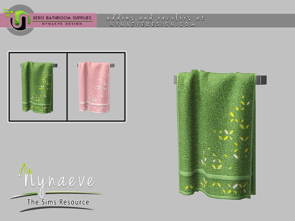 Sims 4 — Xero Towel by NynaeveDesign — Xero Bathroom Supplies - Towel Located in: Decor - Miscellaneous Decor Decor -